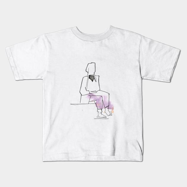 Simplicity Kids T-Shirt by Maria Mi Art